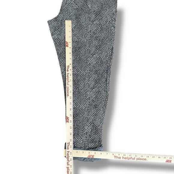 Anthropologie Tiny Pants L Black White Print Cotton Boho Cuffed Cropped - Picture 5 of 12